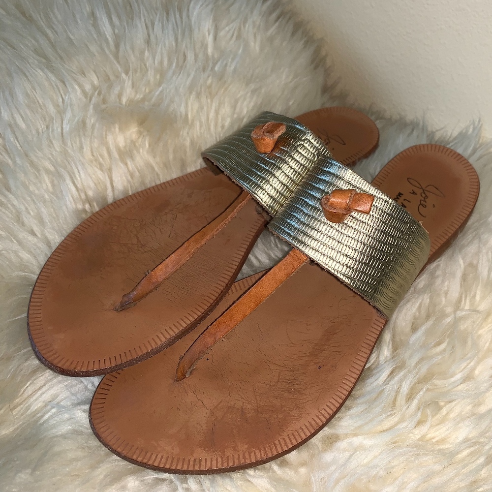 Joie a La Plage Nice Knot Gold Sandals